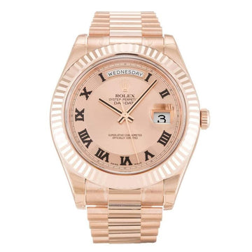 Rolex Day-Date II Rose Dial 218235 Mens 41MM - LEXCOPY-Redefine Luxury – Premium Watches, Unbeatable Prices