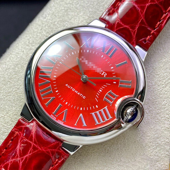BALLON BLEU DE  36MM 3K FACTORY RED STRAP - LEXCOPY-Redefine Luxury – Premium Watches, Unbeatable Prices