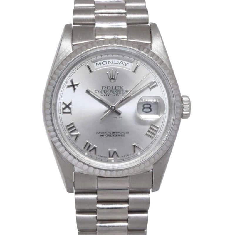 Day-Date President Silver Roman Dial 36mm Watch U 18239 men - LEXCOPY-Redefine Luxury – Premium Watches, Unbeatable Prices