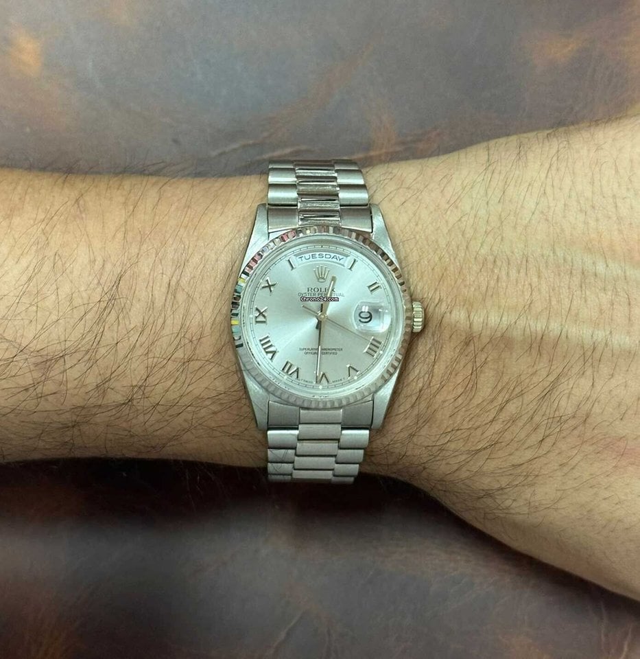 Day-Date President Silver Roman Dial 36mm Watch U 18239 men - LEXCOPY-Redefine Luxury – Premium Watches, Unbeatable Prices