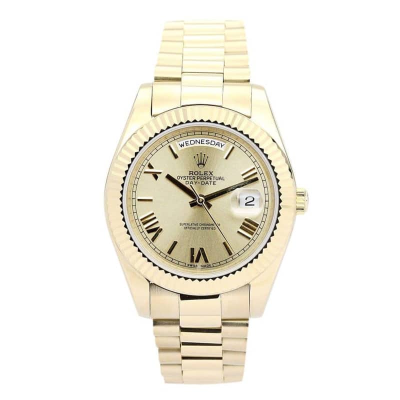 Rolex Day-Date II Gold Dial 218238 Mens 41MM - LEXCOPY-Redefine Luxury – Premium Watches, Unbeatable Prices