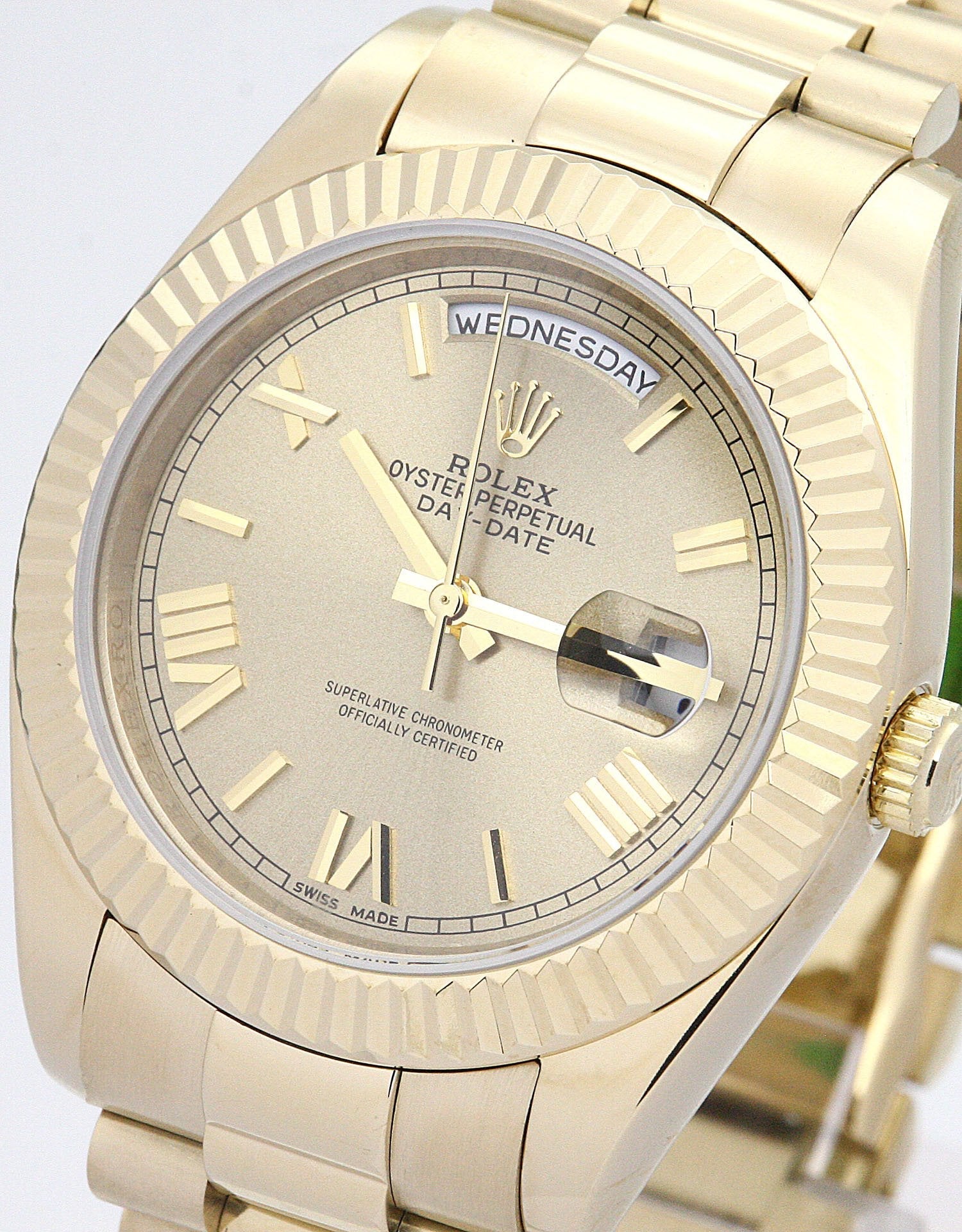 Rolex Day-Date II Gold Dial 218238 Mens 41MM - LEXCOPY-Redefine Luxury – Premium Watches, Unbeatable Prices