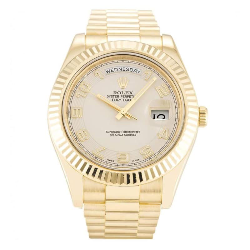 Rolex Day-Date II Ivory Dial 218238 Mens 41MM - LEXCOPY-Redefine Luxury – Premium Watches, Unbeatable Prices