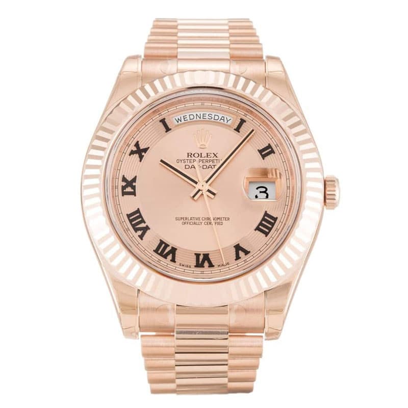 Rolex Day-Date II Rose Dial 218235 Mens 41MM - LEXCOPY-Redefine Luxury – Premium Watches, Unbeatable Prices