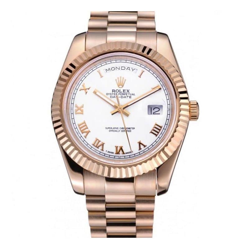 Rolex Day-Date White Dial Gold Bracelet 622546 Men 41MM - LEXCOPY-Redefine Luxury – Premium Watches, Unbeatable Prices
