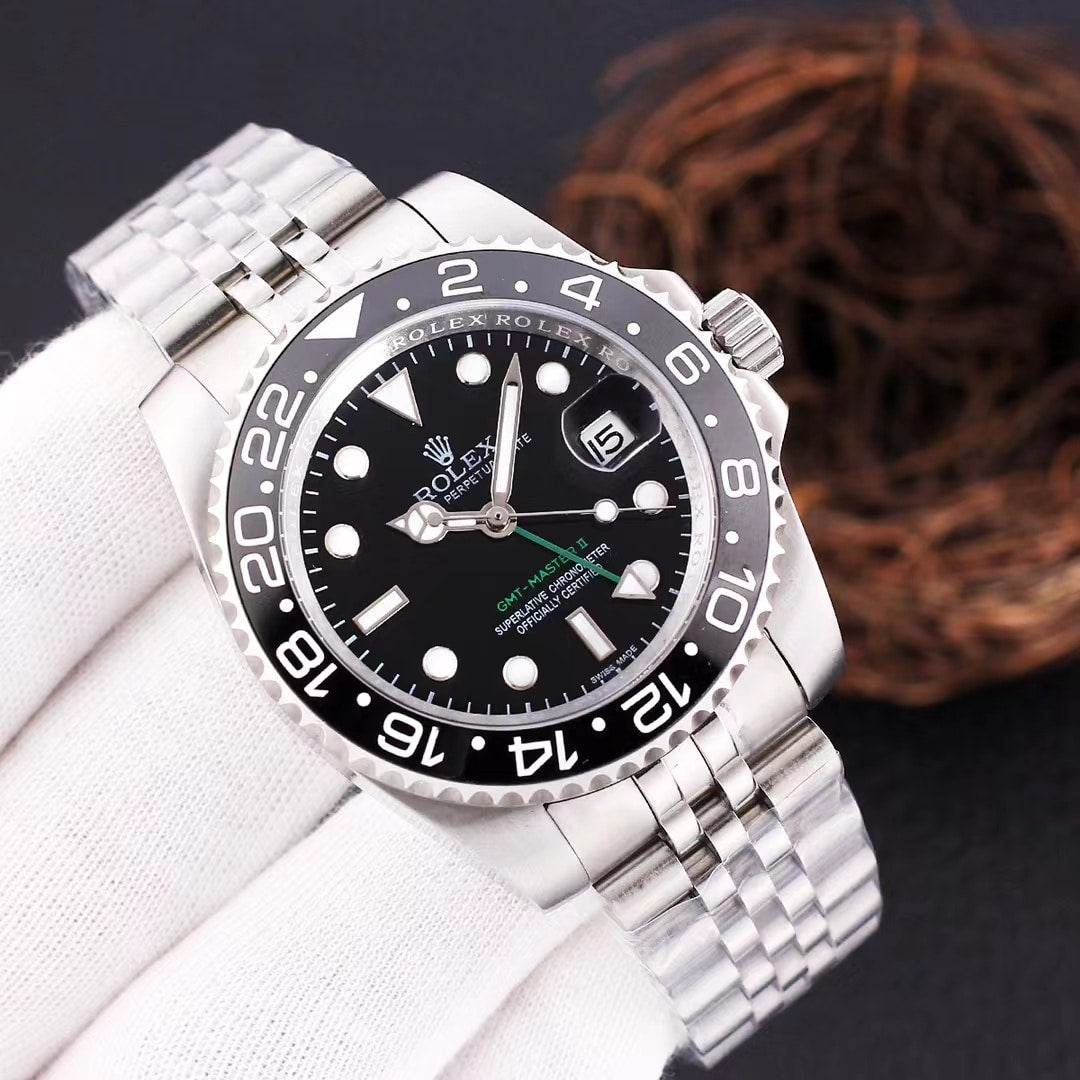 Rolex GMT Master 1675 Black Mens 40MM - LEXCOPY-Redefine Luxury – Premium Watches, Unbeatable Prices