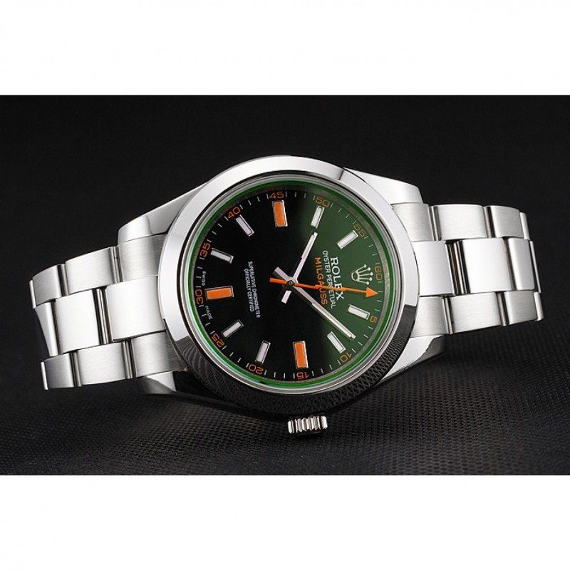 Rolex Milgauss Black Dial Orange Markings Stainless Steel Case Mens Watch 41MM - LEXCOPY-Redefine Luxury – Premium Watches, Unbeatable Prices
