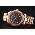 Swiss Rolex Day-Date Diamonds And Rubies Black Dial Rose Gold Bracelet 1454102 - LEXCOPY-Redefine Luxury – Premium Watches, Unbeatable Prices